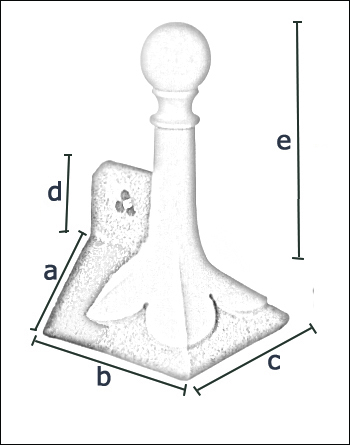hip end clover leaf ornamental ridge with ball top finial